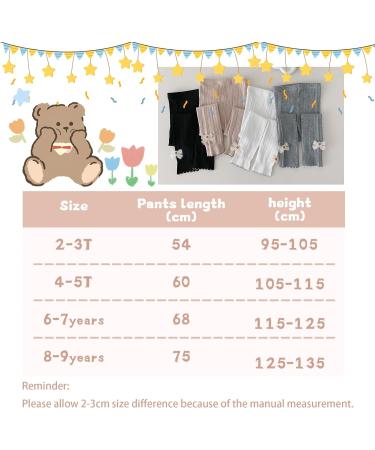 SIlkglory Girls Leggings 2-Piece Set, 4-5 Years, Black/White - Toddler Baby Tights for Kids Ages 2-9 - Buy Online on GoSupps.com