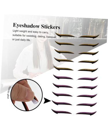 BIUDECO Double Sided Eyelid 60 Pairs Eyeshadow Stickers Double Sided Tape Winged Eyeliner Stencil Eye Makeup Tools With Wings 14X10X0.5cmx3pcs Assorted Colorx3pcs - Buy Online on GoSupps.com