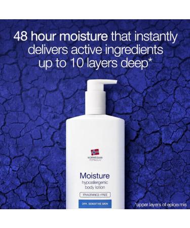 N UT.R0G N Norwegian Deep Moisture Body Lotion | Hypoallergenic Fragrance-Free Formula | 48hr Hydration for Dry & Sensitive Skin | Instantly Soothes Protects & Restores Skin Comfort | 13.52 Floz - Buy Online on GoSupps.com