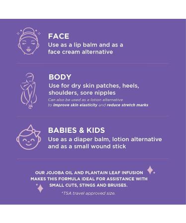 All Natural Face & Body Balm - Unisex Hydration Improves Elasticity Heals Bites & Cuts - 2.2 oz - Buy Online on GoSupps.com