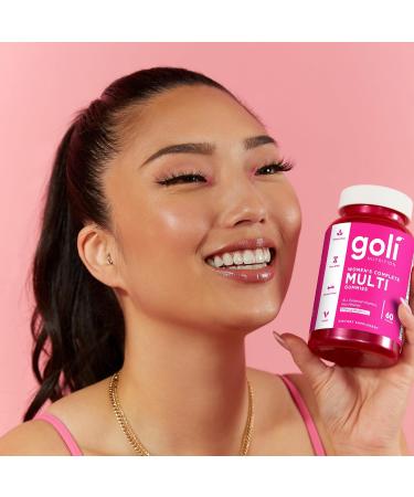 Goli Women's Multi Gummies - Complete Daily Multivitamin with All 13 Essential Vitamins Biotin Zinc - Supports Hair Skin Nails Immune System - Vegan Non-GMO - 60 Count (2 Pack) - Buy Online on GoSupps.com