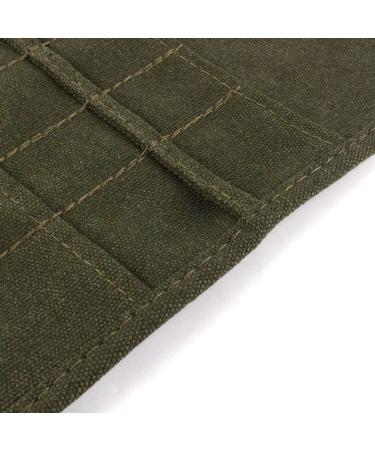 Yosoo 22-Slot Canvas Paint Brush Holder Roll Up Bag Case - Ideal for Students, Artists and Professionals - Watercolor, Oil, Acrylic Brush Organizer - Buy Online on GoSupps.com