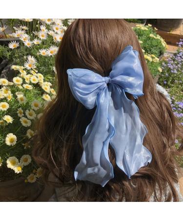 Limtula Bows Barrettes Big Bows Hair Clip Bows hairpin Ribbon Hair Clip Bowknot Hair Clip Ponytail Clip Bows Hair Accessories Champagne - Buy Online on GoSupps.com