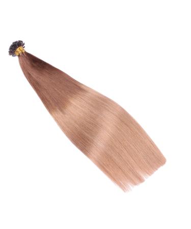High-Quality Keratin Bonding Hair Extensions - #4/27 Ombre - 60cm - 50 Strands - 100% Remy Real Hair by Novon Hair Extensions - Buy Online on GoSupps.com
