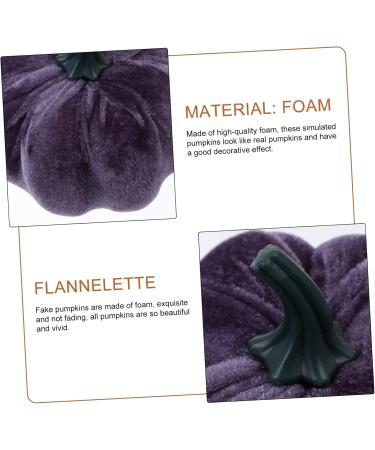 Yardenfun 5pcs Artificial Pumpkins Adornments Halloween Simulated Fake Faux Thanksgiving Mini Ornaments Foam Grey 14X12.5X12.5CM - Buy Online on GoSupps.com
