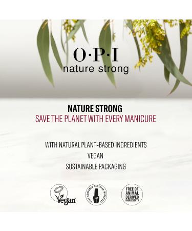 OPI Nature Strong Nail Polish | Quick Dry Vegan Nail Varnish with Long-Lasting Results | Made with Natural Ingredients | Red Shades | Raising Your Voice | 15 ml - Buy Online on GoSupps.com