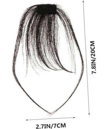 bangs wig piece wig with bangs mini clips for hair woman wigs hair fringe clip bang extensions Thin Bangs Front Hair Fringe Women Air Fringe Woman Hair Bang fake bangs women's 20x7cm Black - Buy Online on GoSupps.com