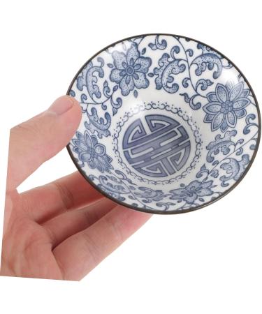 Cabilock Blue and White Porcelain Teacup Hand Painted Tea Cups Ceramic Cups Ceramic Bowl Loose Leaves Vintage Blue 8.5x8.5cm - Buy Online on GoSupps.com