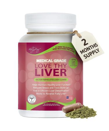 Dr. Liz Cruz Love Thy Liver - Liver Cleanse Detox & Repair Liver Supplements with Enzymes Herbs & Nutritive Ingredients Liver Health Supplement in Veggie Capsules 60 Counts