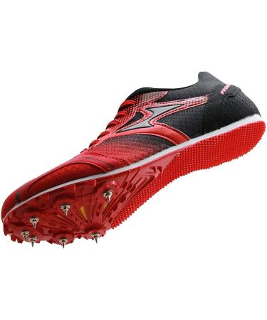 Track Spike Running Shoes 5599 Blue & Red | Lightweight Professional Athletic Shoes for Kids, Men, Women | Breathable Mesh | Sprint Shoes for Track and Field - Buy Online on GoSupps.com