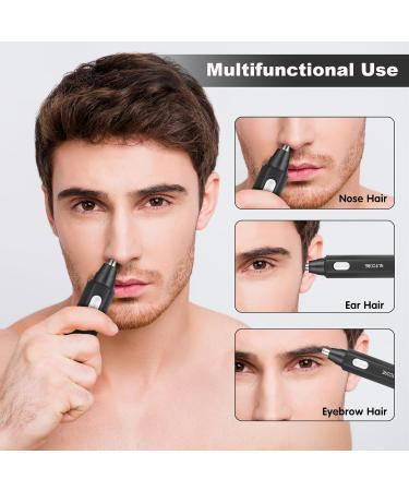 Rechargeable Waterproof Hair Trimmer for Men - Professional Stainless Steel Grooming Tool for Nose & Ear - USB-C - Perfect Gift - Buy Online on GoSupps.com