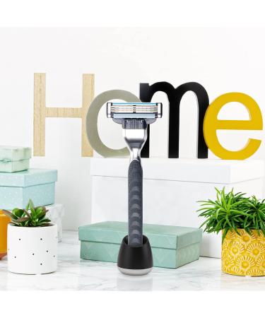 Frcolor 3-St Razor Stand for Men - Metal Clips Holder for Safety & Facial Razors - Premium Shaver & Toothbrush Organizer - Buy Online on GoSupps.com