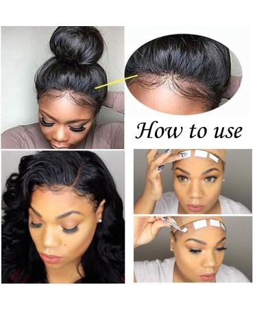 Waterproof Double-Sided Adhesive Tape for Lace Front Wigs - Brown Color - 36 Pieces - Buy Online on GoSupps.com