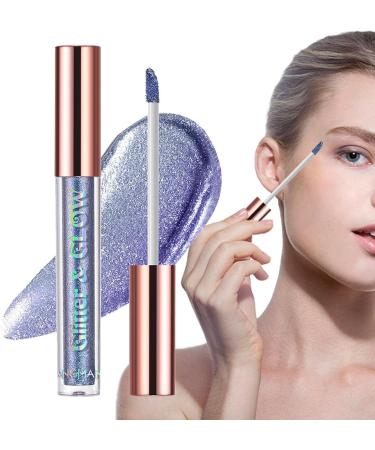 Liquid Shimmer Eyeshadow | Chameleon Gloss Eyeshadow - Liquid High Pigments Gloss Sparkling Shimmer Glow Eye Shadow Shiny Makeup Sritob 07# - Buy Online on GoSupps.com