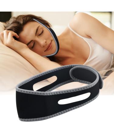 Update anti -snoring chin straps - effective snoring solution for quiet sleep - adjustable snoring aid - snoring device against snoring - snoring reduction made easy (gray)