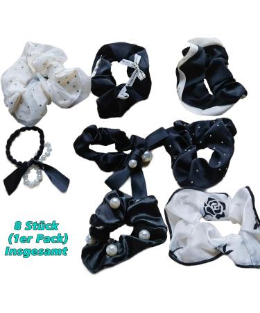 Hair Bobbles Scrunchies for Women Plain Elastic Thick Bands Soft Ropes Ponytail Holder Women's Hair Accessories 10 - Buy Online on GoSupps.com