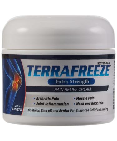 Terrafreeze Extra Strength Pain Relief Cream W/Arnica and Emu Oil for Joint Muscle Recovery Back Neck and Shoulder Pain