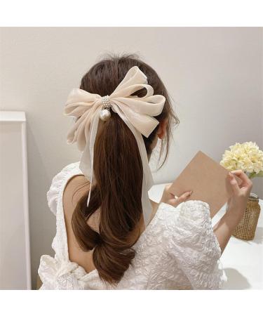 Organza Hair Clip For Princess Bowknot Hair Barrettes Lovely Strong Holder Hairpin French Hair Accessories Hair Clips F - Buy Online on GoSupps.com