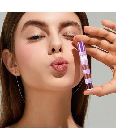 Lip Stain 4in1 Cosmetics makeup liquid lipstick for shopping and repair for women and girls travel business trips stage dating meetings - Buy Online on GoSupps.com