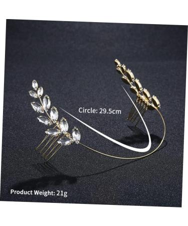 Housoutil Diamond Flower Girl Hair Wedding Hair Comb Pearl Hair Accessories Bride Headpieces for Wedding Tiara Bridal Headdress European and American Bridesmaid Olive Branch - Buy Online on GoSupps.com