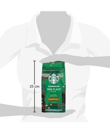 Starbucks Pike Place Medium Roast Coffee Beans 450g bag (Pack of 4) & Espresso Roast Dark Roast Whole Bean Coffee 200 g (Pack of 6) - Buy Online on GoSupps.com