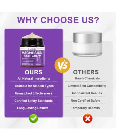 Magnesium Cream for Sleep - Enriched with Almond Oil Lavender and Vitamin E for Deep Relaxation - Natural Magnesium Lotion for Skin Nourishment and Quick Absorption - Lavender 4 Fl Oz (Pack of 1) - Buy Online on GoSupps.com