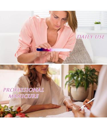 Cobee Glass Nail Files Set - 6 Piece Gradient Crystal Files with Nano Polishes & Foot Scrubber - Cuticle Trimmer for Natural Manicure and Callus Removal - Buy Online on GoSupps.com