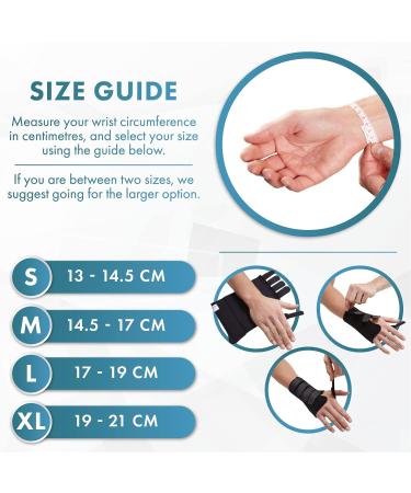 Actesso Advanced Wrist Support Brace - Medium Left - Relieves Carpal Tunnel, Wrist Pain, Tendonitis and RSI - Buy Online on GoSupps.com