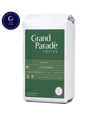 Organic Ethiopian Yirgacheffe Green Coffee Beans 2lbs - Grade 1 Specialty Arabica - Fair Trade - Women Produced - Single Origin - Buy Online on GoSupps.com