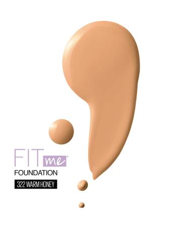 Maybelline Fit Me Dewy + Smooth Foundation - Warm Honey 1 Fl. Oz | Flawless Finish - Buy Online on GoSupps.com