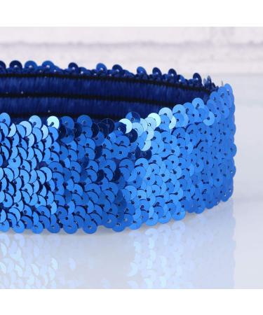 Minkissy Sequin Headband for Women & Girls - Glitter Sports Hairband & Elastic Bling Headwear (Blue) - Shop Fashion Accessories Online - Buy Online on GoSupps.com