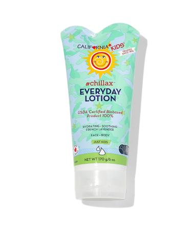 California Kids Chillax Lotion | 100% Plant-Based Skin Care For Kids | Lavender Kids Lotion For Dry Sensitive Skin | Hypoallergenic | 170 g / 6 oz.