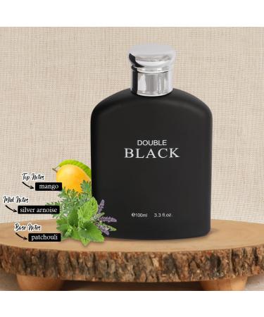 ROYAL GLOBAL Double Black Spray Cologne - Eau De Toilette for Men - 3.4 fl.oz - Buy Online on GoSupps.com