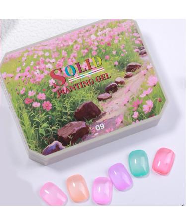 Nails Gel 9-Color Painting Kit Beginner Art Set Sculpting Solid Glue Smooth Application Texture Compact Creative Collection for Women Salon Travel Home Family Colleagues Use - Buy Online on GoSupps.com