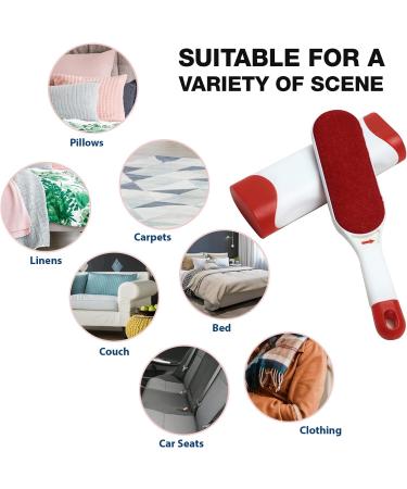 Pet Hair Remover Brush - Standard and Travel Size Lint Removers for Carpet, Car Seat, Couch, Clothing, Bedding - Removes Cat and Dog Hair Easily - Buy Online on GoSupps.com