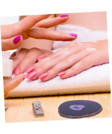  Didiseaon Didiseaon 1 Pc Palette Onyx Nail Polish Mix Colors Nail Mix Nail Technology Accessories Make Up Nail Art Palettes Purple Agate Stone Rough - Buy Online on GoSupps.com