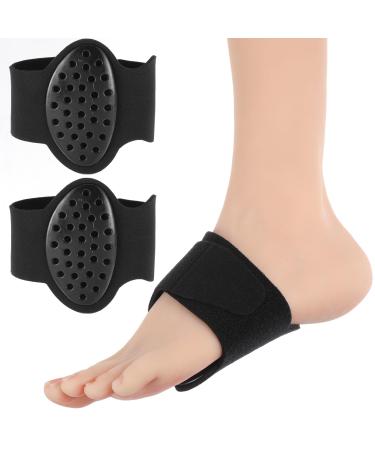 Arch Support for Plantar Fasciitis Men/Women Adjustable Planter Facetious Support Inserts Compression Braces Sleeves for Foot Pain & Sore Flat Feet Heel Spurs High Arch Fallen Arches (Black)