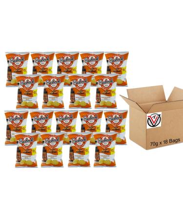 Sea brook Lea & Perrins Crinkle Crisps Pm 1.25 | 18 Bags x 70g