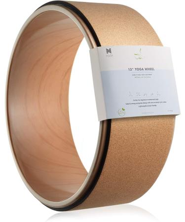 Node Fitness 13 Professional Cork Yoga Wheel - Wood Grain | Premium Yoga Prop - Buy Online on GoSupps.com