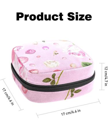 Buy Women's Bonds Storage Bags - Portable Pink Roses Period Kit | Stylish Feminine Product Bags for Women & Girls - Buy Online on GoSupps.com
