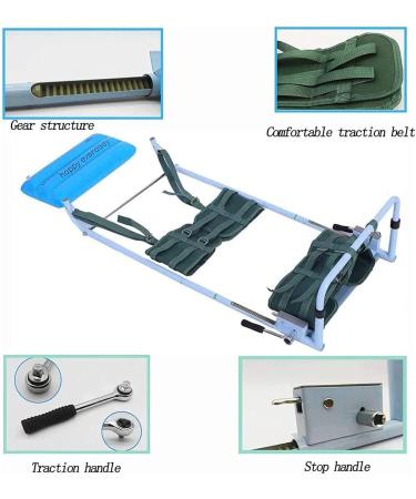 Back Lumbar Traction Device Home Use Cervical Spine Extension Stretcher Device Relieving Neck & Lumbar Spondylosis with Inflatable Pillow Decoration - Buy Online on GoSupps.com