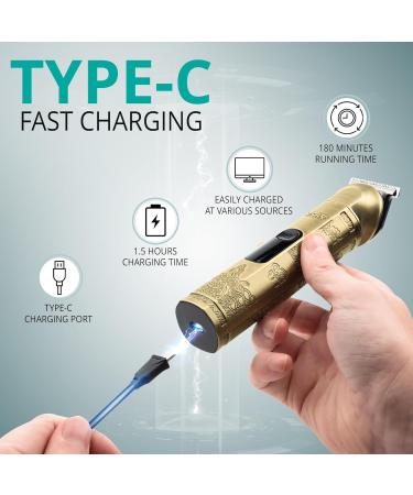 VGR Beard Trimmer for Men Rechargeable - Cordless Hair Clippers - IPX6 Waterproof - Electric Shaver Razor - Male Grooming Kit for Ear Nose Body Facial Stubble Head Haircuts - 8 in 1 - Buy Online on GoSupps.com