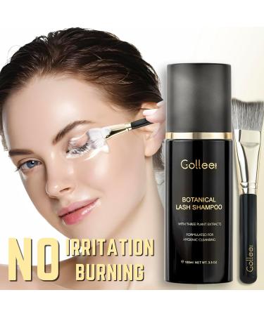 Lash Shampoo Kit - 100 ML Eyelash Extension Cleanser | Paraben & Sulfate Free Makeup Remover | Safe for Natural Lashes - Buy Online on GoSupps.com