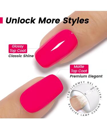 YTD Likomey Berry Pink Gel Nail Polish 15ml | Soak Off UV Nail Varnish for DIY Manicure & Pedicure | Bright Pink CS409 - Buy Online on GoSupps.com