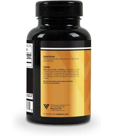 VitaDirect D-Aspartic Acid (DAA) Pills 750mg - 120 Vegetarian Capsules for Men - Buy Online on GoSupps.com