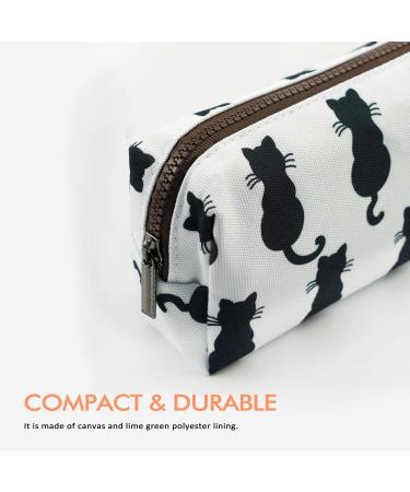 Black Cats Pencil Case | Back to School Teacher Gift | Stylish Makeup & Cosmetic Bag - Buy Online on GoSupps.com