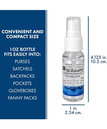 Birdz 2 Sunglass Lens Cleaning Kit - Spray Cloth & Key Chain Tool for Crystal Clear Vision | International Shipping Available - Buy Online on GoSupps.com