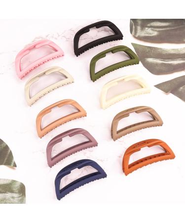 10 Pcs Ladder-Shaped Large Claw Clips for Women - 4.5 Inch Non-Slip Hair Clamps for Thick Hair - Buy Online on GoSupps.com