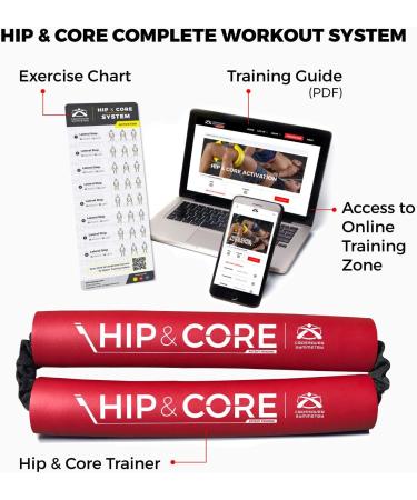 Crossover Symmetry Hip & Core System - Loop Resistance Bands for Strengthening Legs Hips and Glutes | Online Training Guide Included - Buy Online on GoSupps.com
