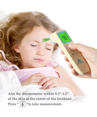 Amplim Non-Contact Digital Thermometer - Medical Grade Touchless for Adults, Children & Babies - Buy Online on GoSupps.com